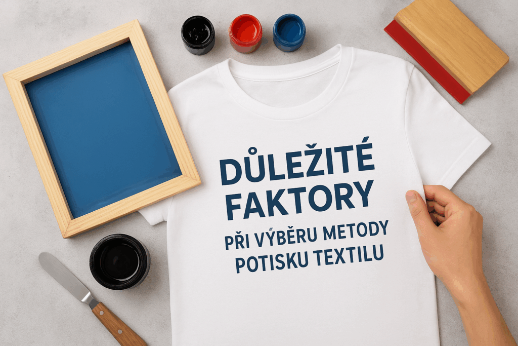 Ukázka textilu pro výběr metody potisku
